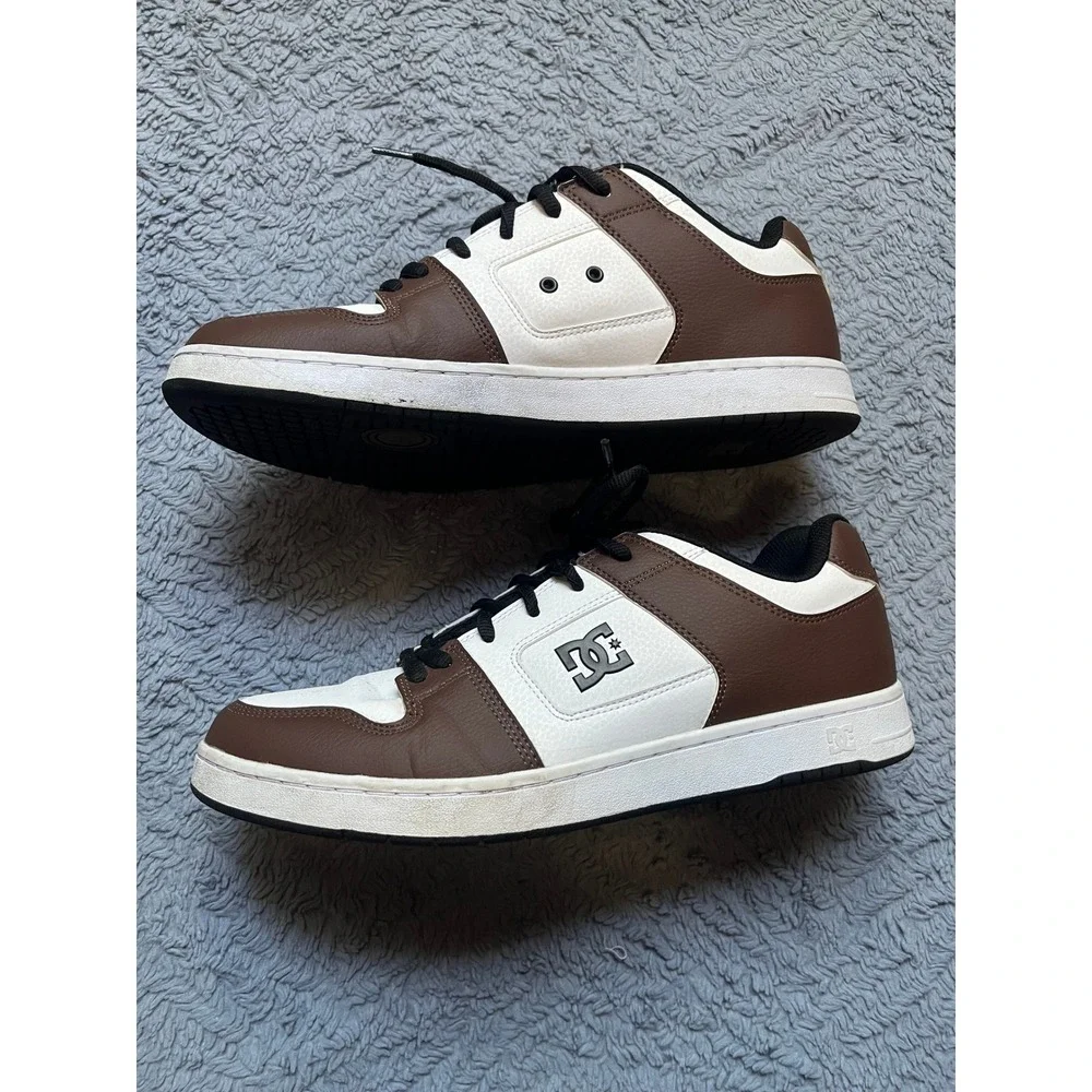 DC Shoes Manteca 4 Skate Sneakers Brown White Black Low Top Men's Skateboarding